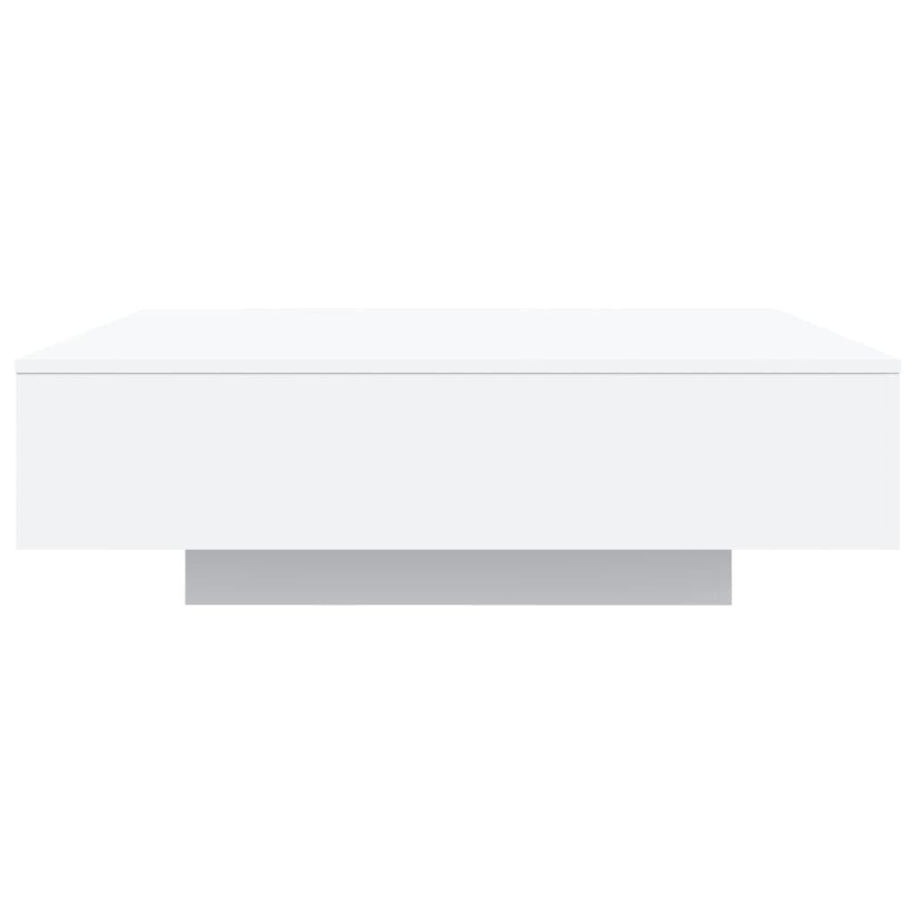 Vidaxl Moderner LED-Couchtisch Weiß 100x100 cm - jetzt bis zu 71 % sparen
