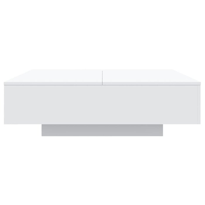 Vidaxl Moderner LED-Couchtisch Weiß 100x100 cm - jetzt bis zu 71 % sparen