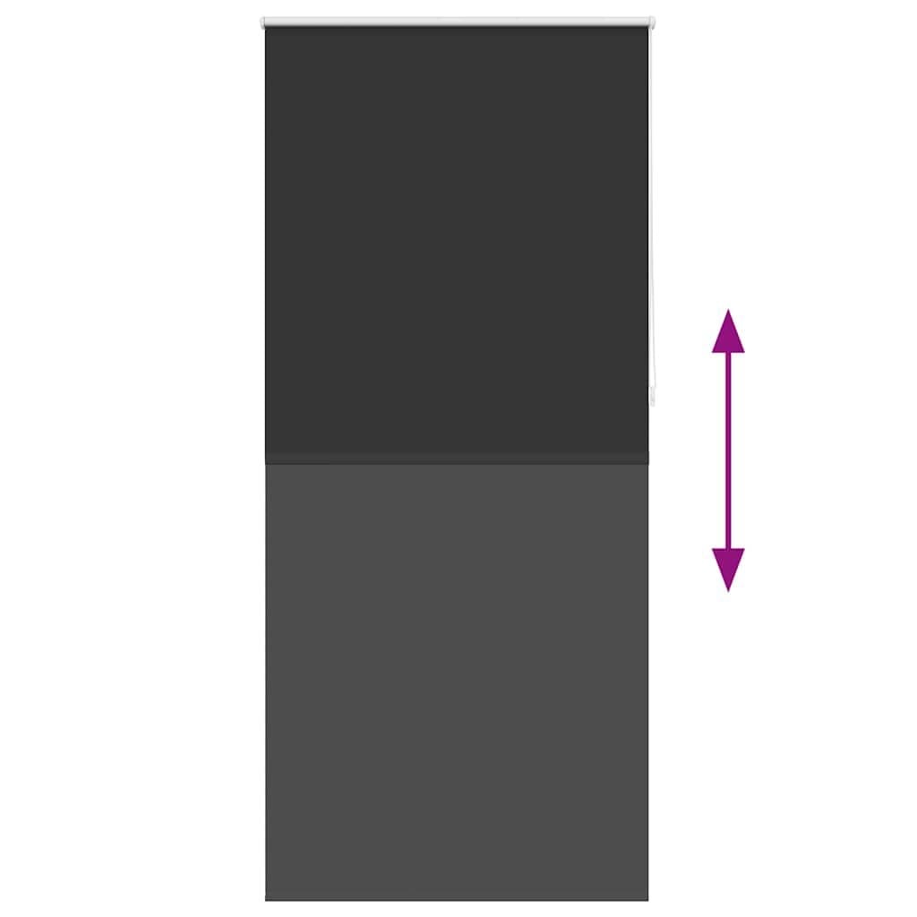 Vidaxl Verdunkelungsrollo 100 x 230 cm Schwarz - Thermobeschichtung bis zu 32% reduziert