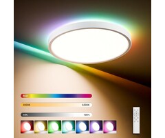 LED Deckenleuchte Ø30cm, dimmbar, RGB & IP44 - jetzt bis zu 28% Rabatt