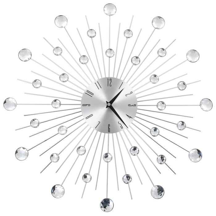 Vidaxl Moderne Wanduhr, Aluminium, 50 cm - bis zu 68% sparen im Outlet