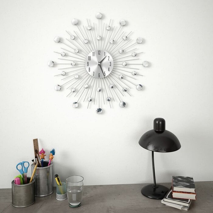 Vidaxl Moderne Wanduhr, Aluminium, 50 cm - bis zu 68% sparen im Outlet