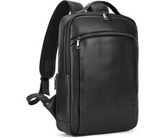 Echtleder Business-Rucksack Laptop L Schwarz mit Trolley-Schlaufe - bis zu 29% Rabatt
