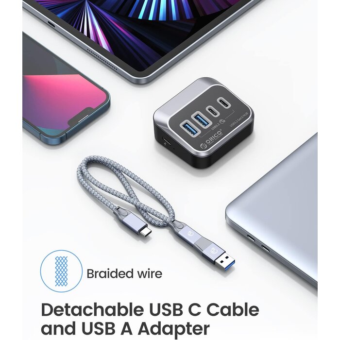 USB-Hub 4-Port 10Gbps USB 3.2 Gen2 - 2x USB-C & 2x USB-A - bis zu 33% Rabatt