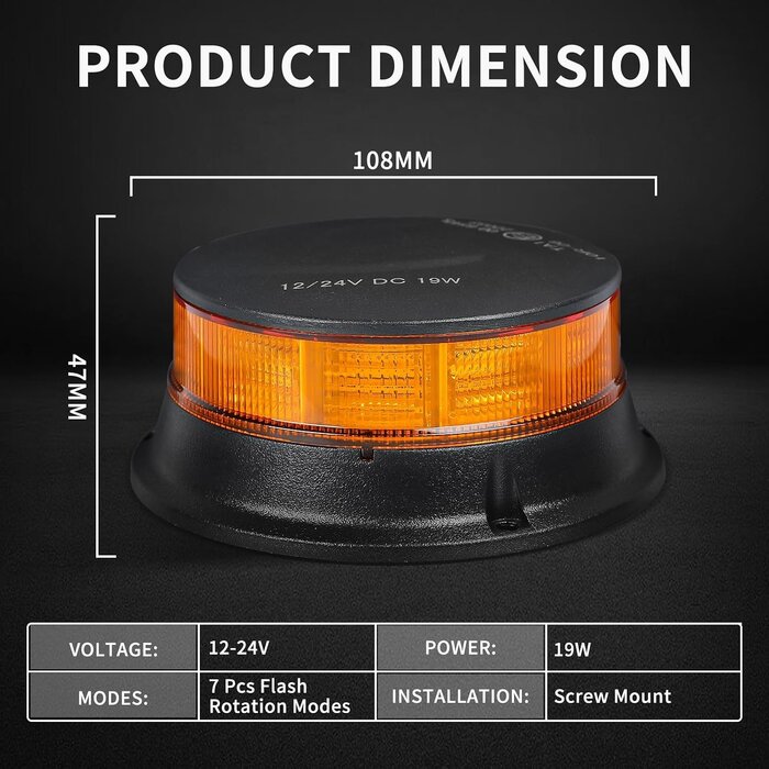 LED Rundumkennleuchte 12/24V IP67 ECE R65 - bis zu 28% Rabatt