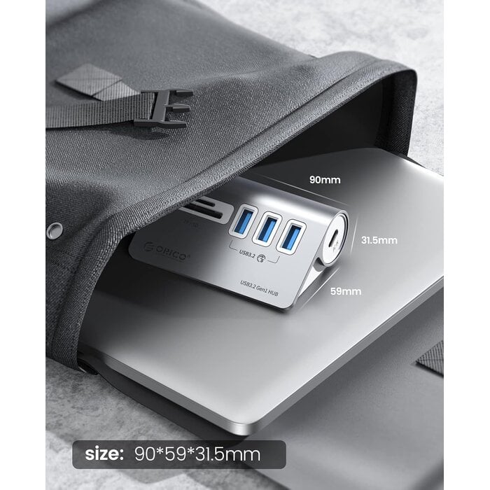 USB-C Hub mit 3x USB-A & Kartenleser - Aluminium - Bis zu 32% günstiger