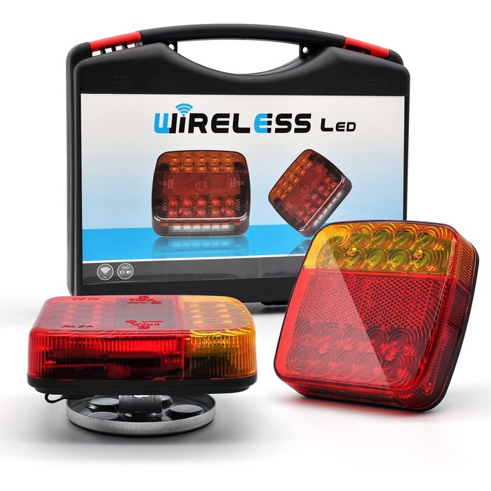 Drahtlose LED-Magnet-Anhängerleuchten - 2er Set - bis zu 29% Rabatt sparen