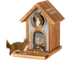 Eichhörnchen-Futterhaus aus Massivholz - bis zu 26% Rabatt
