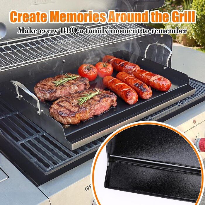 Universelle Grillplatte 63,4x40,8cm - Antihaft - Sparen Sie bis zu 34%