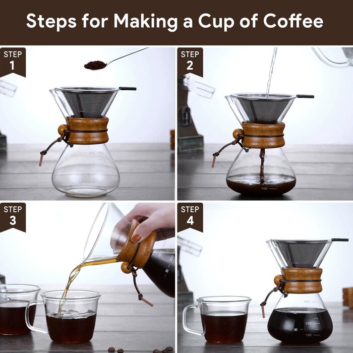 Pour-Over Kaffeebereiter 400 ml - Jetzt bis zu 32% günstiger im Outlet