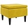 Eleganter Samt-Hocker Gelb 52x52x42cm - Jetzt bis zu 63% günstiger sichern