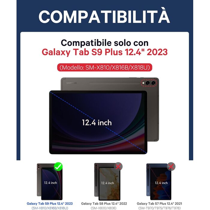Earto Premium Tablet-Tastatur für Galaxy Tab S9 Plus - bis zu 50% Rabatt!