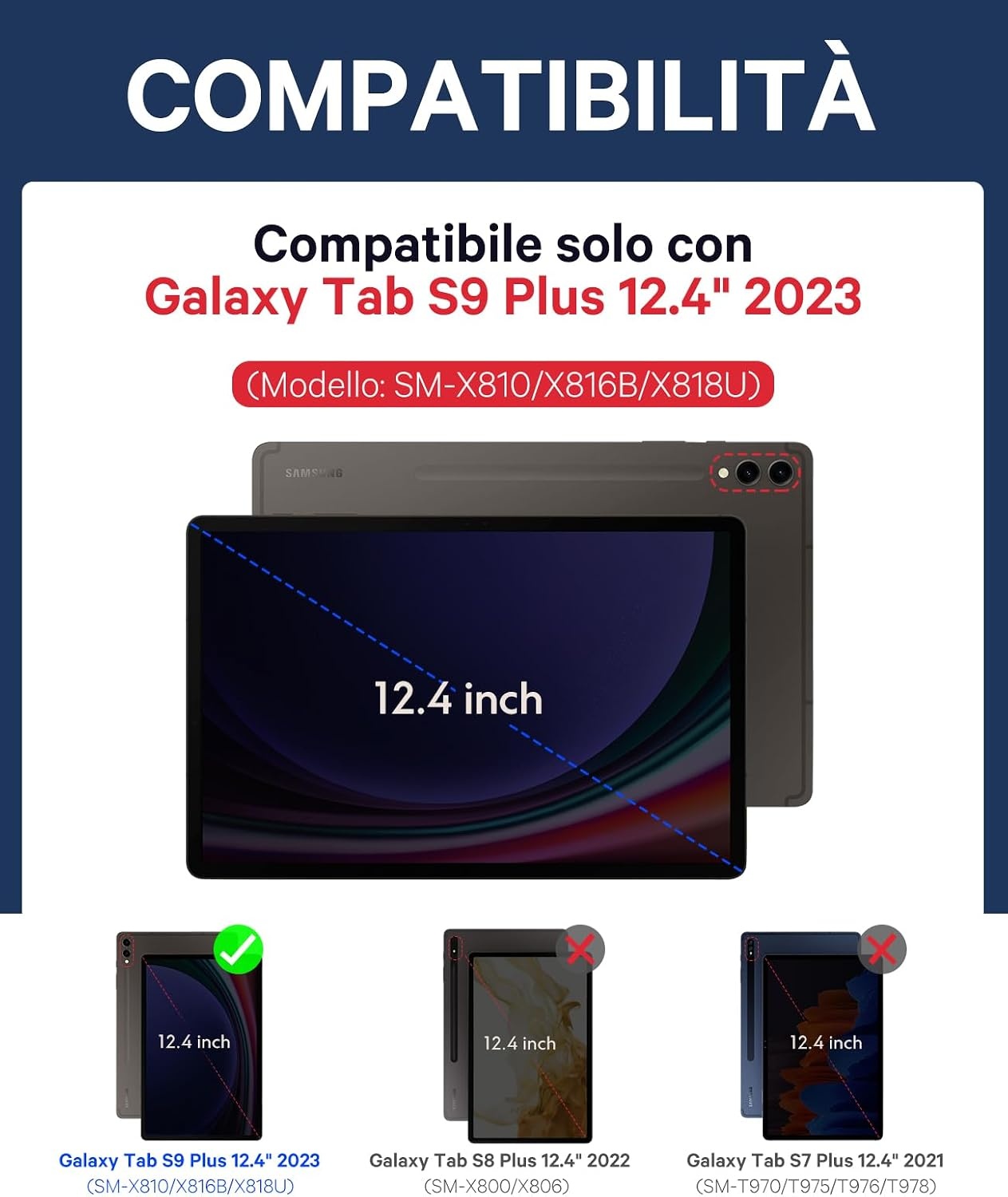 Earto Premium Tablet-Tastatur für Galaxy Tab S9 Plus - bis zu 50% Rabatt!