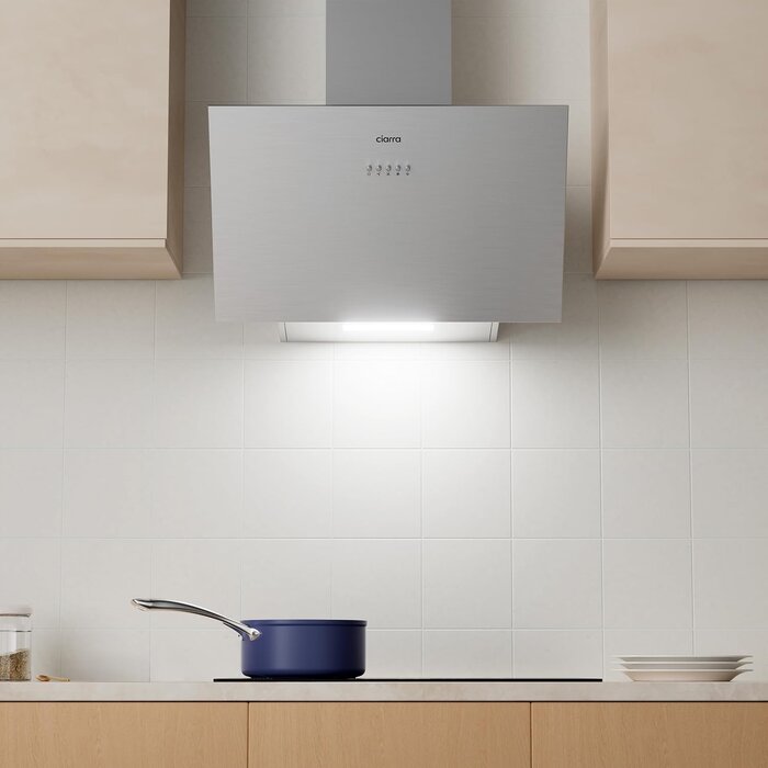 Moderne Schräghaube 60 cm Edelstahl - A+++ - Bis zu 35% Rabatt