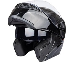 Klapphelm mit Doppelvisier Schwarz - XXL - bis zu 29% Rabatt