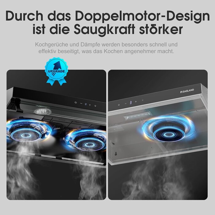 Unterbau-Dunstabzugshaube 60 cm, Schwarz, 333 m³/h - bis zu 30% Rabatt