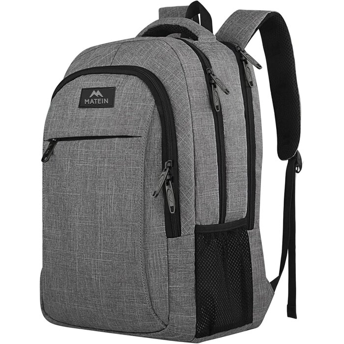 Laptop-Rucksack 15,6 Zoll, 32L, Diebstahlsicher, Grau - bis zu 27% Rabatt