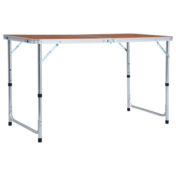 Vidaxl Klappbarer Campingtisch 120 x 60 cm - Höhenverstellbar - Sparen Sie bis zu 33%