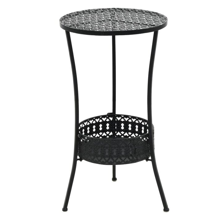 Vidaxl Stilvoller Metall-Bistrotisch 40x70 cm - Schwarz - Jetzt bis zu 33% sparen