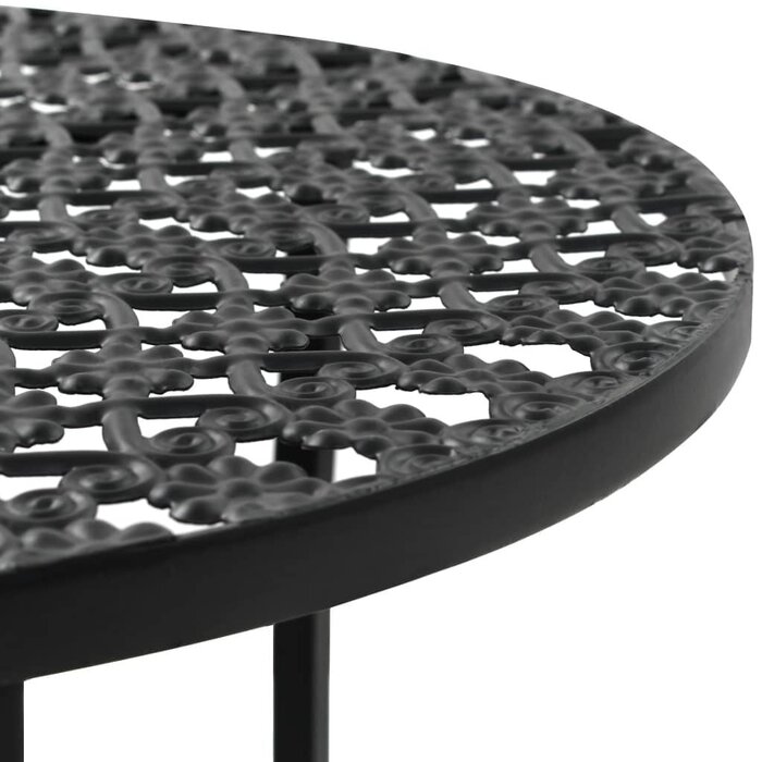 Vidaxl Stilvoller Metall-Bistrotisch 40x70 cm - Schwarz - Jetzt bis zu 33% sparen
