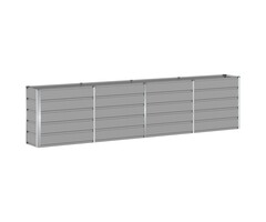 Vidaxl Design-Pflanzkübel Stahl Lichtgrau 160x40x75 cm - bis zu 34% Rabatt
