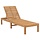 Gartenliege aus Teakholz, 60x200 cm, 4-fach verstellbar - bis zu 35% Rabatt