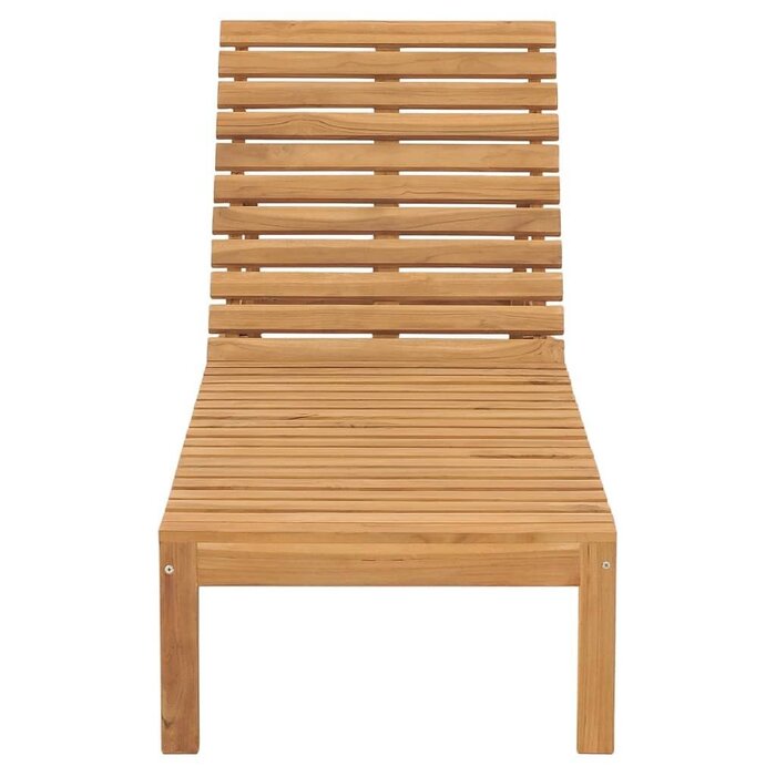 Vidaxl Gartenliege aus Teakholz, 60x200 cm, 4-fach verstellbar - bis zu 35% Rabatt