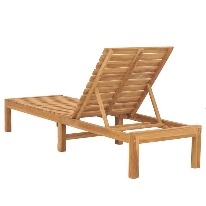 Vidaxl Gartenliege aus Teakholz, 60x200 cm, 4-fach verstellbar - bis zu 35% Rabatt