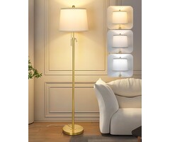 Moderne Stehlampe Gold - Höhenverstellbar mit LED - Jetzt bis zu 29% sparen