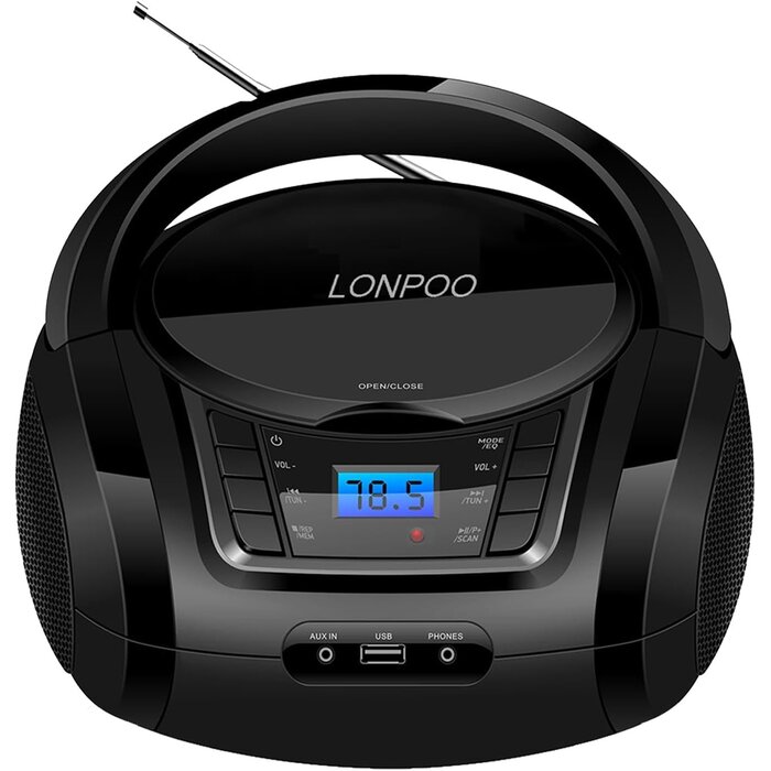 Tragbare CD-Boombox mit Bluetooth & FM-Radio - Jetzt bis zu 29% sparen