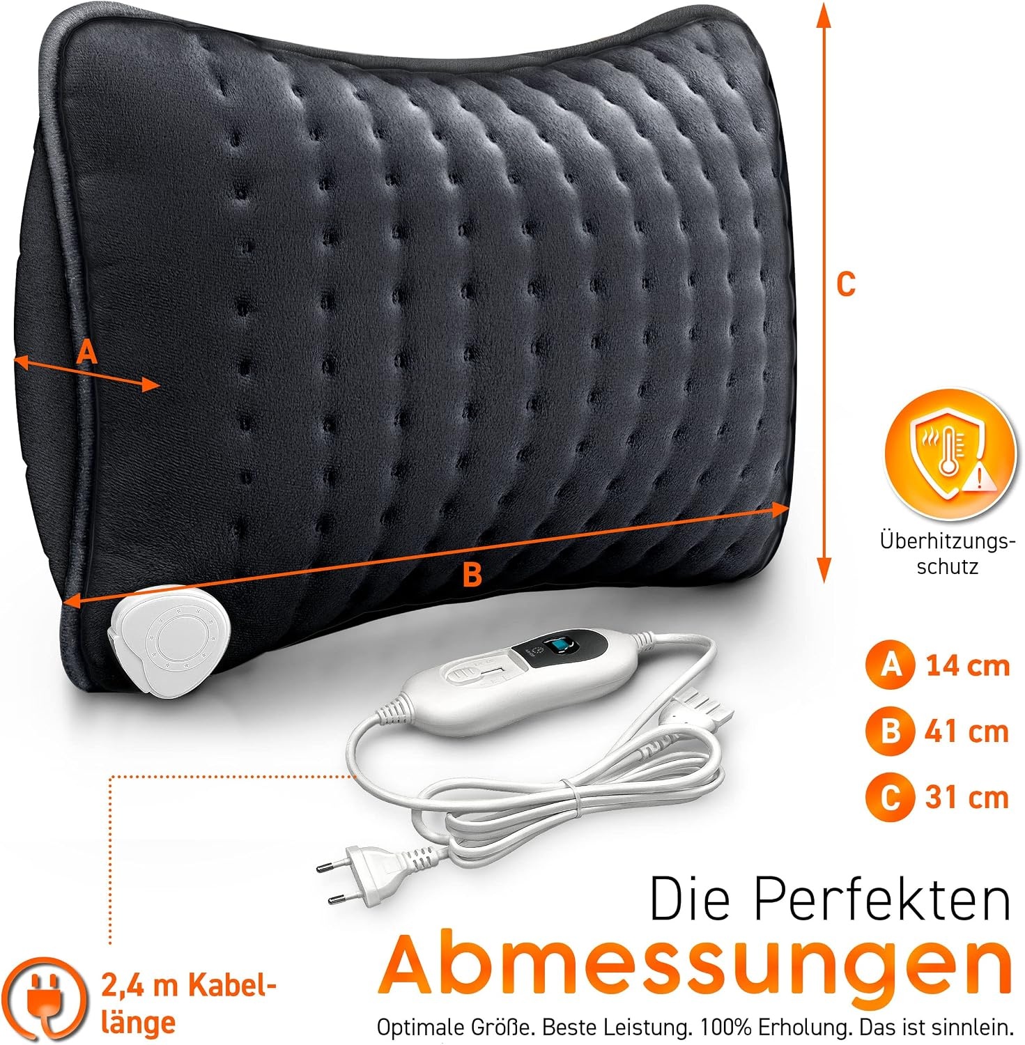 Elektrisches Wärmekissen 41x31cm - bis zu 60% Rabatt auf Rückläufer