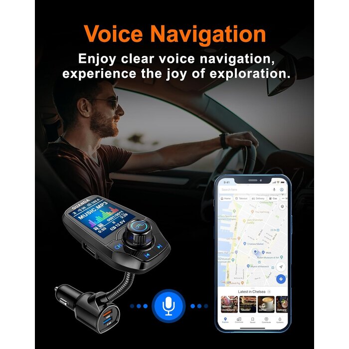 FM-Transmitter mit Farbdisplay & Bluetooth - Bis zu 33% günstiger