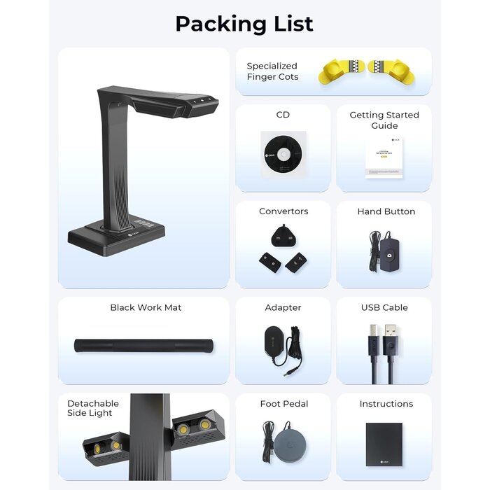 Hochauflösender 38 MP A3-Dokumentenscanner - Sparen Sie bis zu 35% im Outlet