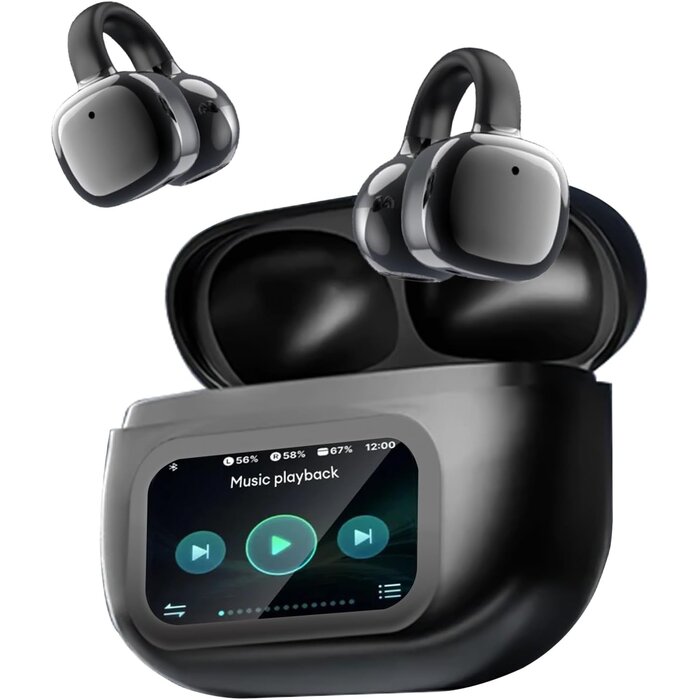 Open-Ear Bluetooth-Kopfhörer mit LED-Touchcase - jetzt bis zu 32% sparen