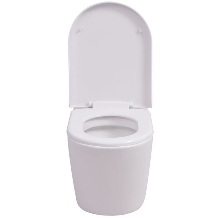 Vidaxl Wand-WC mit Soft-Close-Sitz, Weiß, 56 x 36 x 34 cm - bis zu 30% Rabatt