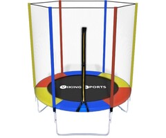 Viking Choice Gartentrampolin 183 cm mit Netz & Regenbogen-Design - bis zu 54% sparen!