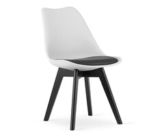 Viking Choice 4er Set Esszimmerstühle Weiß/Schwarz mit Kunstleder - bis zu 56% sparen