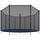 Sicherheitsnetz für 180 cm Trampolin - 6 Stangen - Outlet bis zu 60% Rabatt