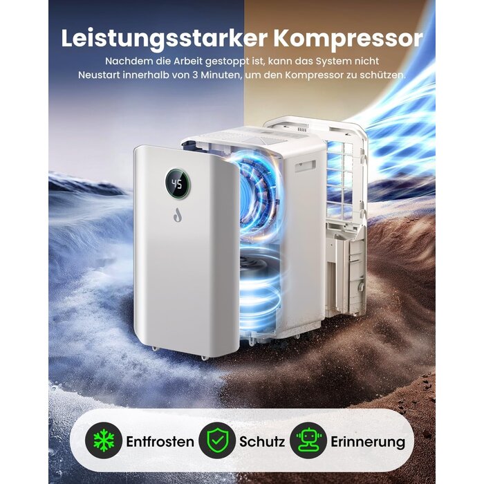 Luftentfeuchter 20l/Tag für 50m² - Outlet-Angebot: bis zu 29% sparen