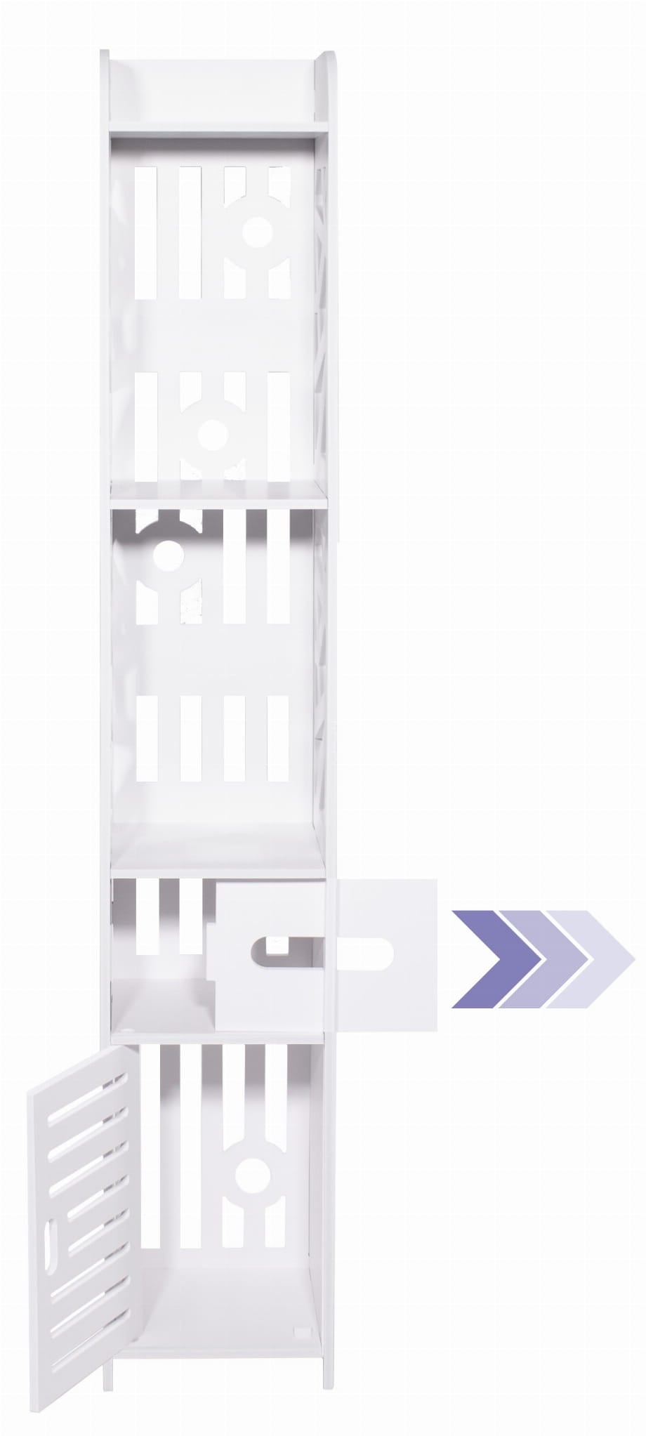 Viking Choice Schmaler Badschrank 120 cm - Kompakt & Platzsparend - bis zu 36% Rabatt