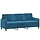 3-Sitzer Sofa in Blau - 180 cm - Samt - bis zu 35% Rabatt