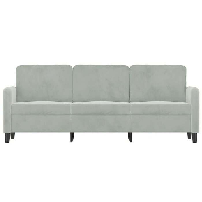 Vidaxl 3-Sitzer Samtsofa Hellgrau 180 cm - Jetzt bis zu 35% Rabatt sichern