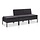 3-tlg. Lounge-Set aus Poly-Rattan Schwarz - Jetzt bis zu 30% Rabatt sparen