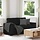 Stilvolles 2-Sitzer Sofa 120 cm Schwarz - Outlet bis zu 35% reduziert