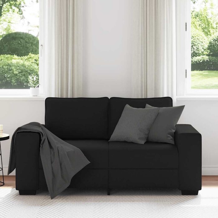 Vidaxl Stilvolles 2-Sitzer Sofa 120 cm Schwarz - Outlet bis zu 35% reduziert