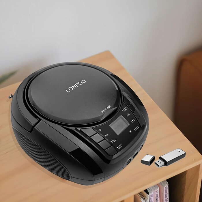 Tragbarer CD-Player & FM-Radio mit Bluetooth - Jetzt bis zu 29% Rabatt
