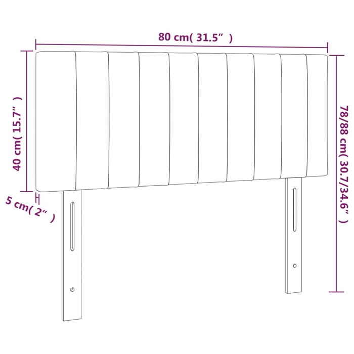 Vidaxl Stilvolles Bettkopfteil 80x78/88 cm in Crème - jetzt bis zu 69% Rabatt
