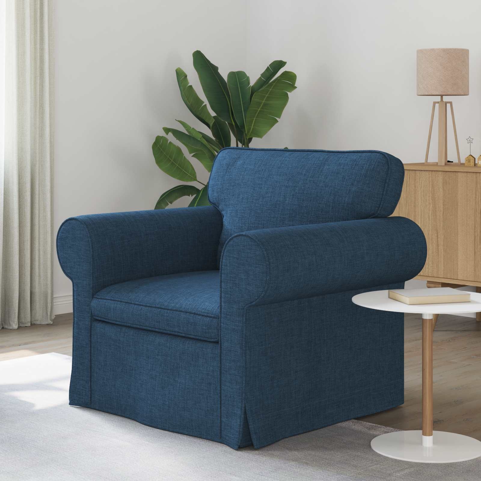 Vidaxl Modernes Sofa 60 cm in Blau - Robuster Metallrahmen - bis zu 35% Rabatt