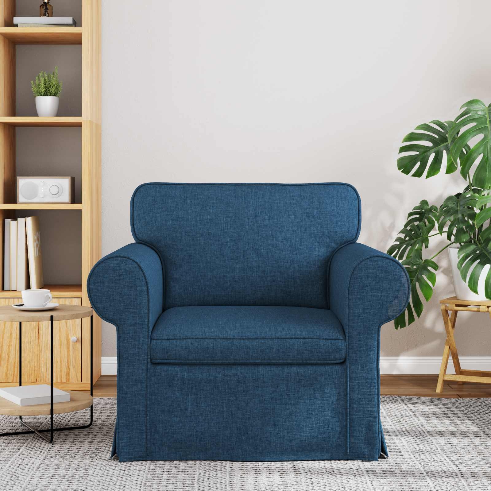 Vidaxl Modernes Sofa 60 cm in Blau - Robuster Metallrahmen - bis zu 35% Rabatt