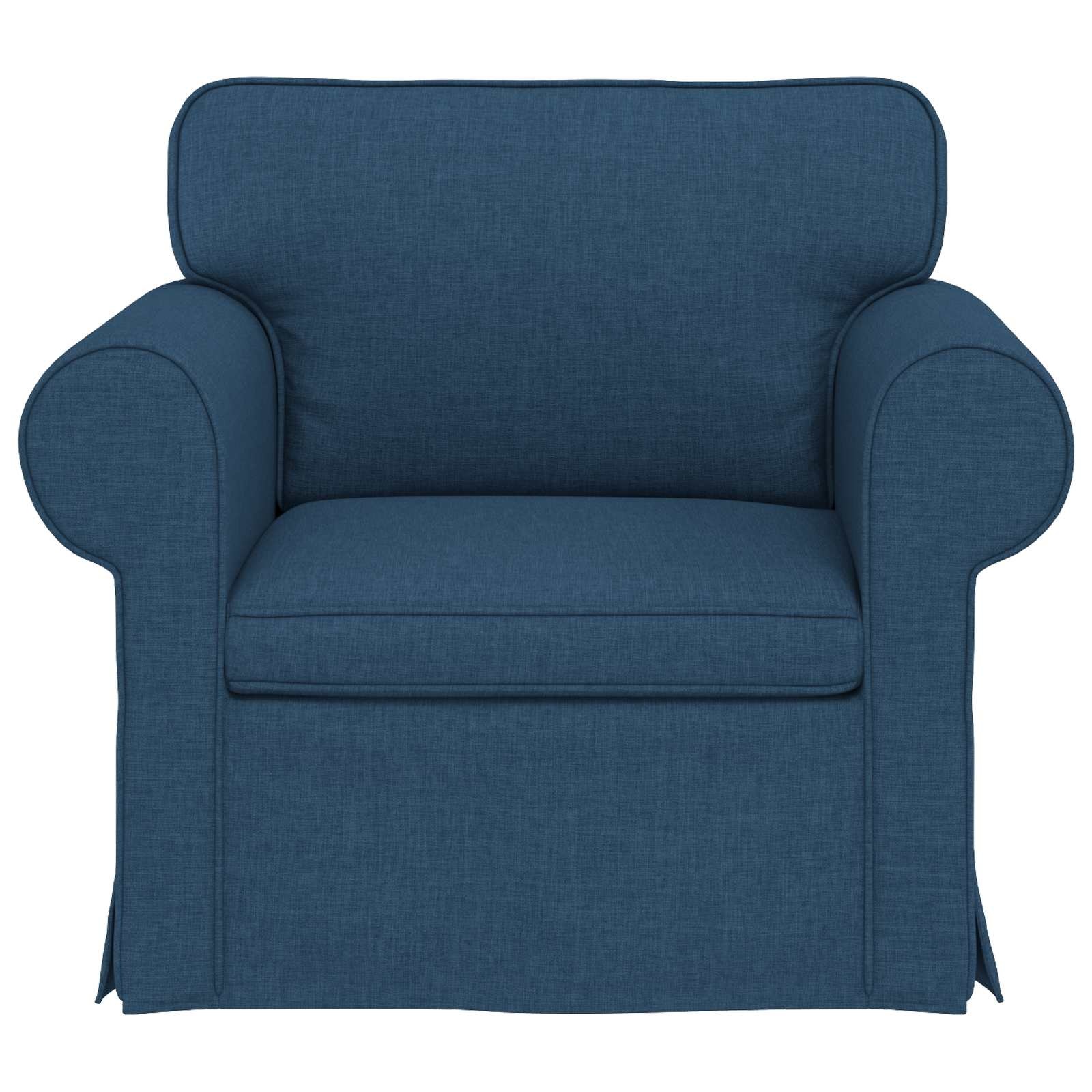 Vidaxl Modernes Sofa 60 cm in Blau - Robuster Metallrahmen - bis zu 35% Rabatt